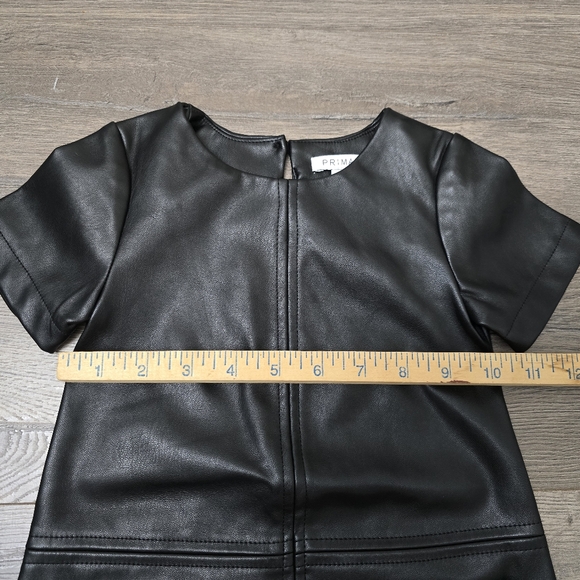 Faux Leather Toddler Dress Black Size 18 Month - Picture 3 of 12